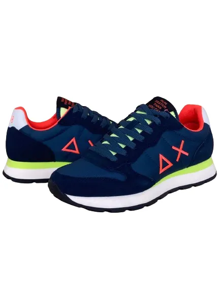 SNEAKERS BLU SCURO Z34102 TOM FLUO