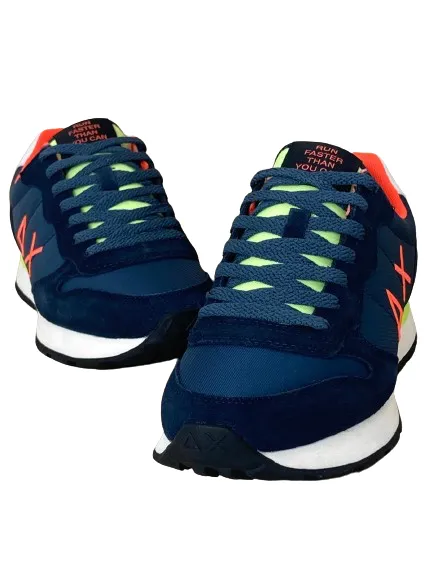 SNEAKERS BLU SCURO Z34102 TOM FLUO