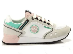 SNEAKERS COLMAR TRAVIS WHITE-PINK-WATER GREEN TRAVSP C 127