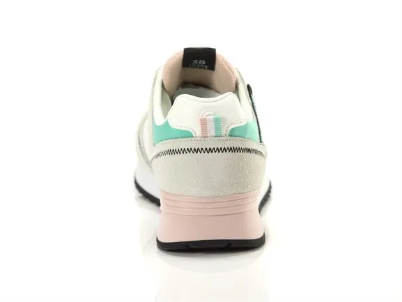 SNEAKERS COLMAR TRAVIS WHITE-PINK-WATER GREEN TRAVSP C 127