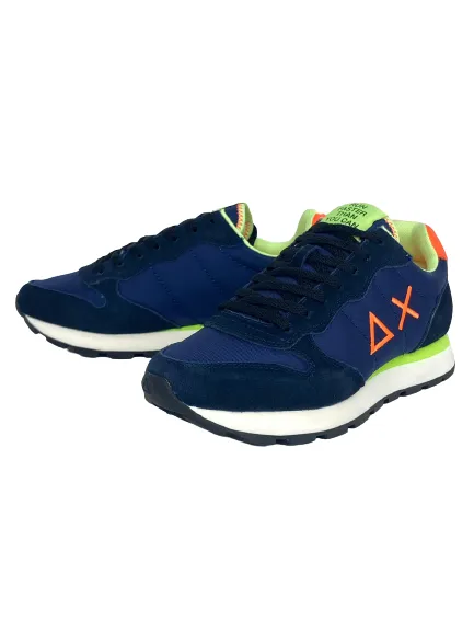 SNEAKERS UOMO BLU/FLUO Z32102 TOM FLUO