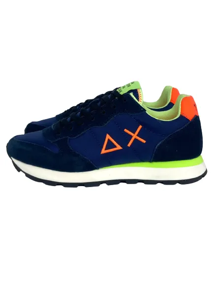 SNEAKERS UOMO BLU/FLUO Z32102 TOM FLUO