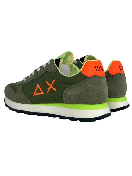 SNEAKERS UOMO MILITARE Z32102 TOM FLUO