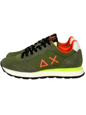 SNEAKERS VERDE MILITARE Z34102 TOM FLUO