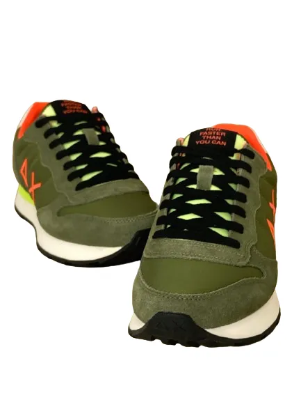 SNEAKERS VERDE MILITARE Z34102 TOM FLUO