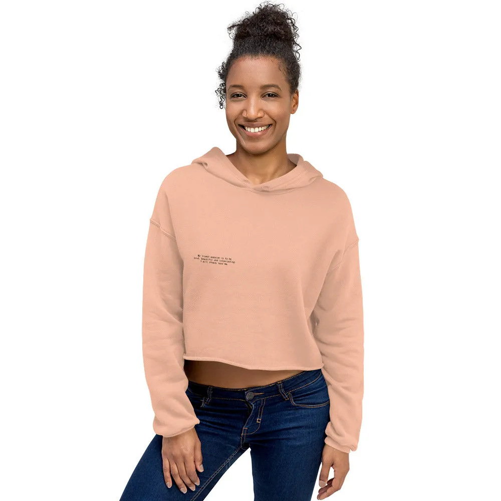 South Central Girl Peachy Crop Hoodie