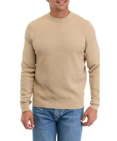 Southern Proper Men's Solid Textured Crew Sweater