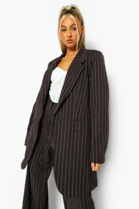 Tall Pinstripe Oversized Blazer