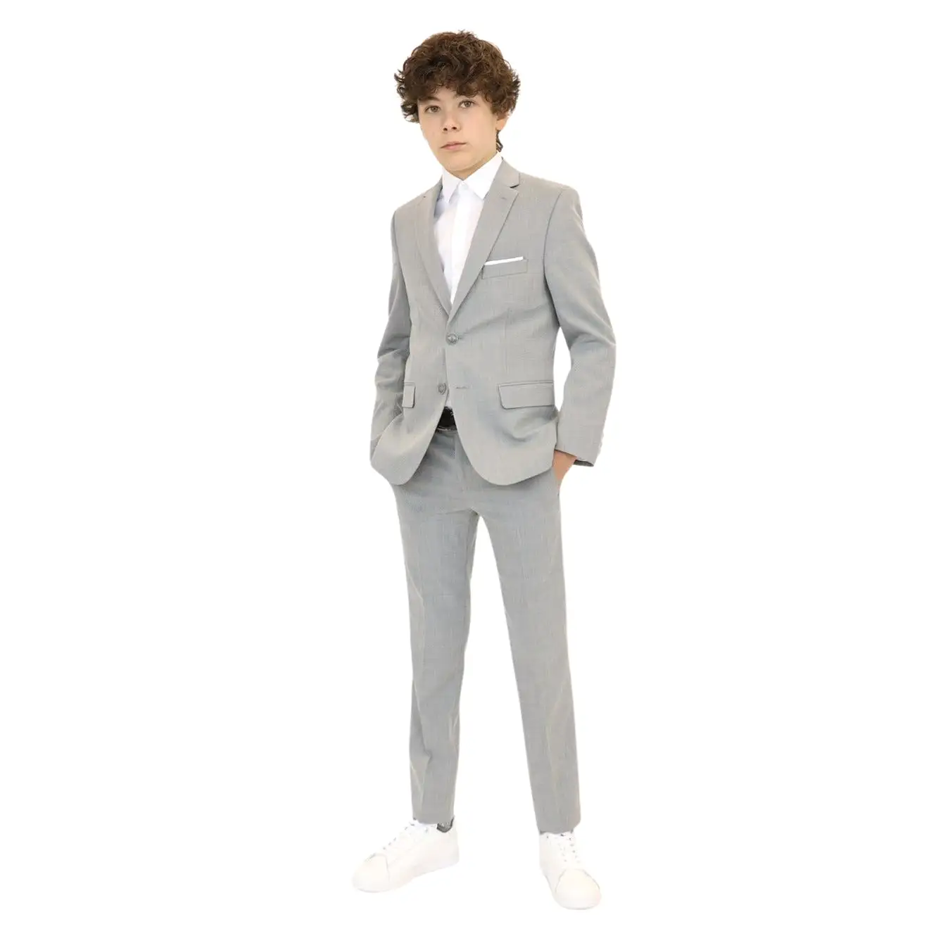 Tallia Boys Skinny Light Grey Suit CZ0050