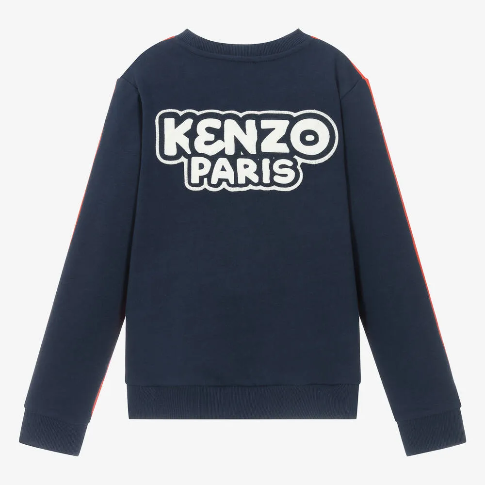 Teen Boys Red & Blue Cotton Sweatshirt