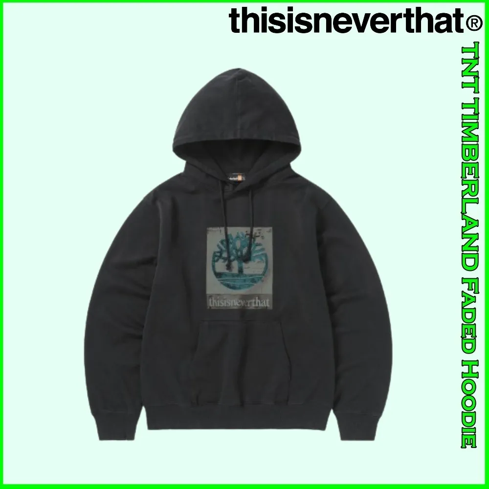 thisisneverthat  |Unisex Plain Cotton Logo Hoodies