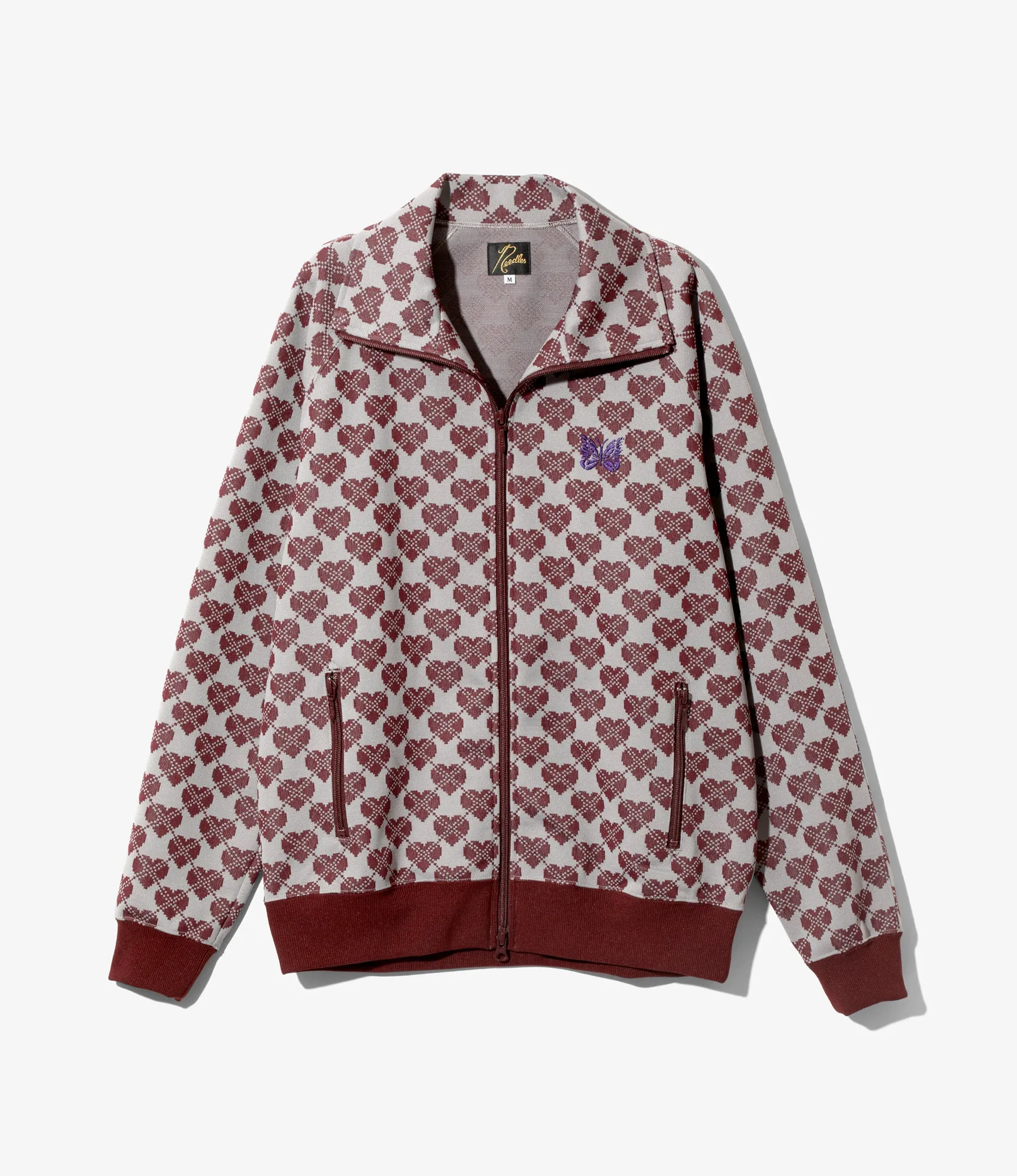 Track Jacket – Heart Jacquard Polyester