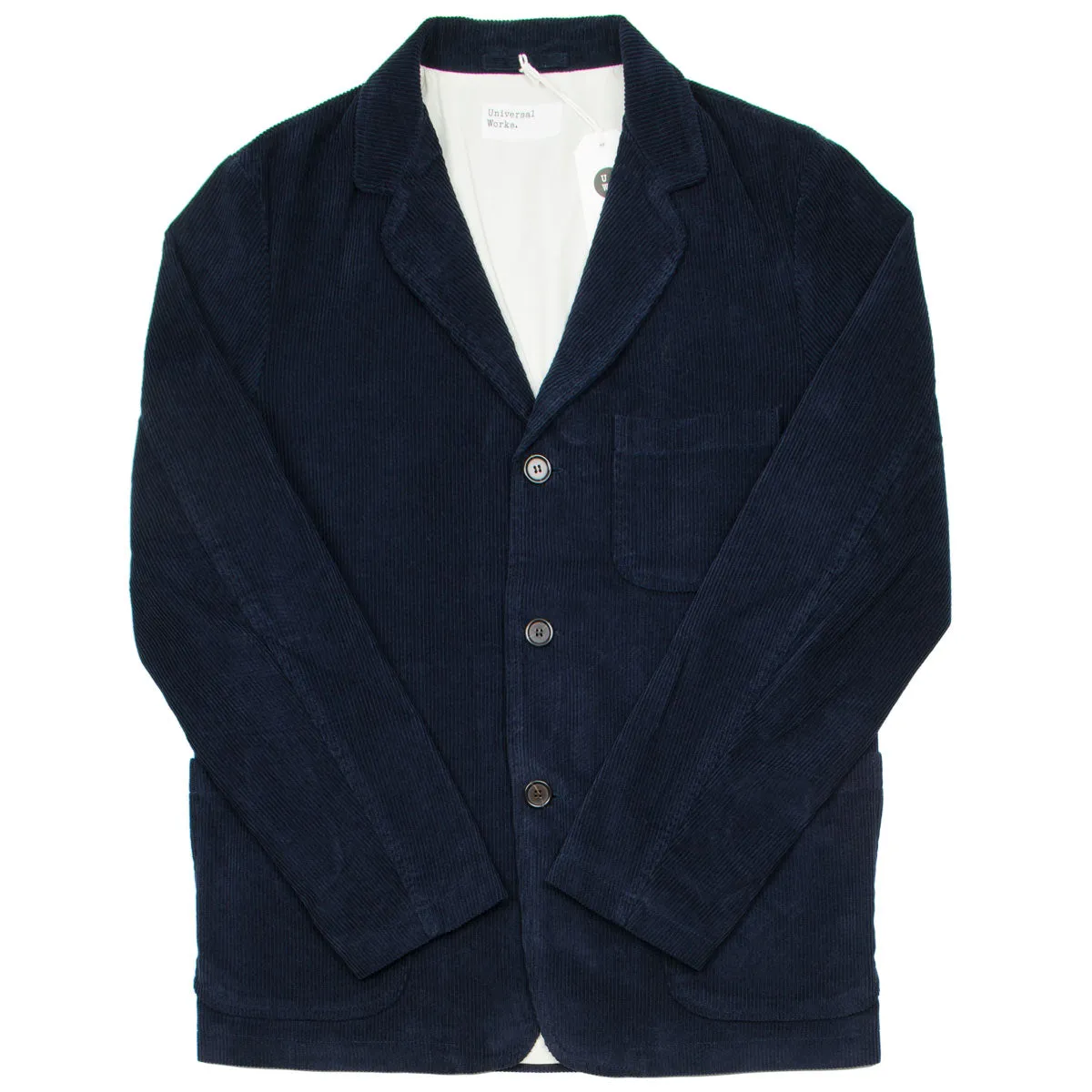 Universal Works - Three Button Jacket Cord - Navy