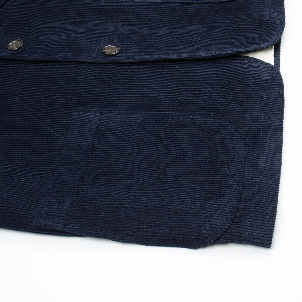 Universal Works - Three Button Jacket Cord - Navy