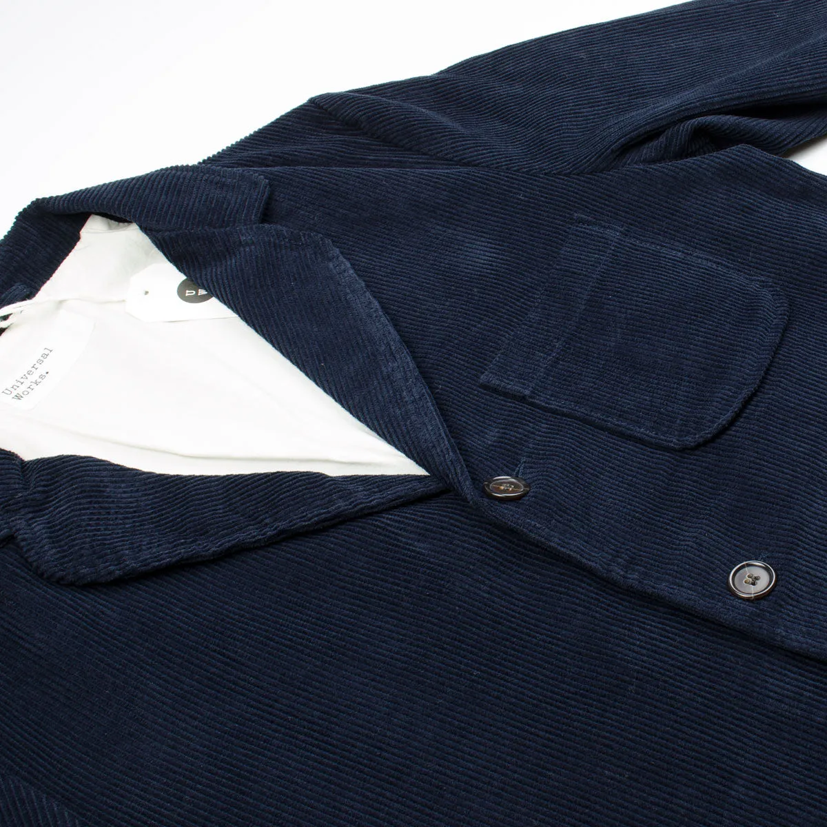 Universal Works - Three Button Jacket Cord - Navy