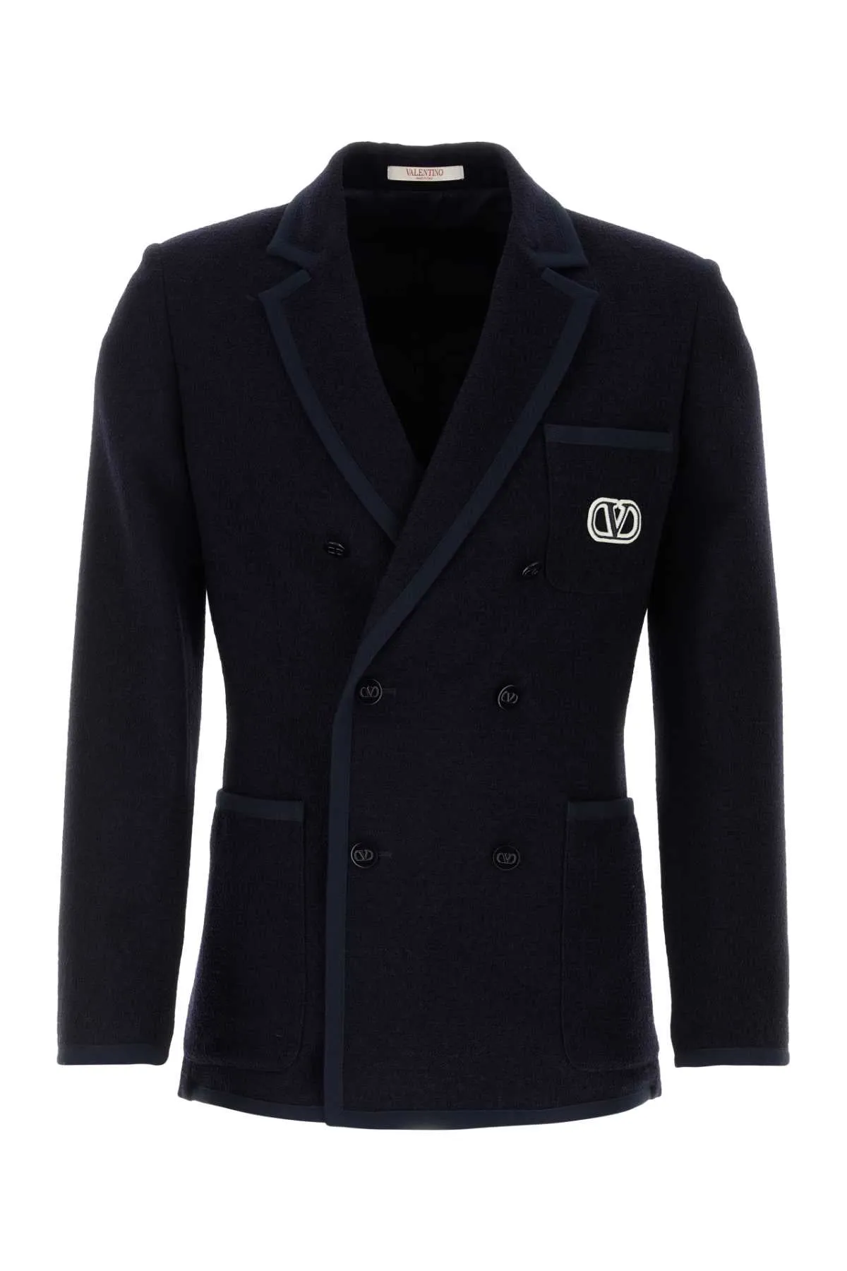 Valentino Garavani Midnight Blue Wool Blend Blazer