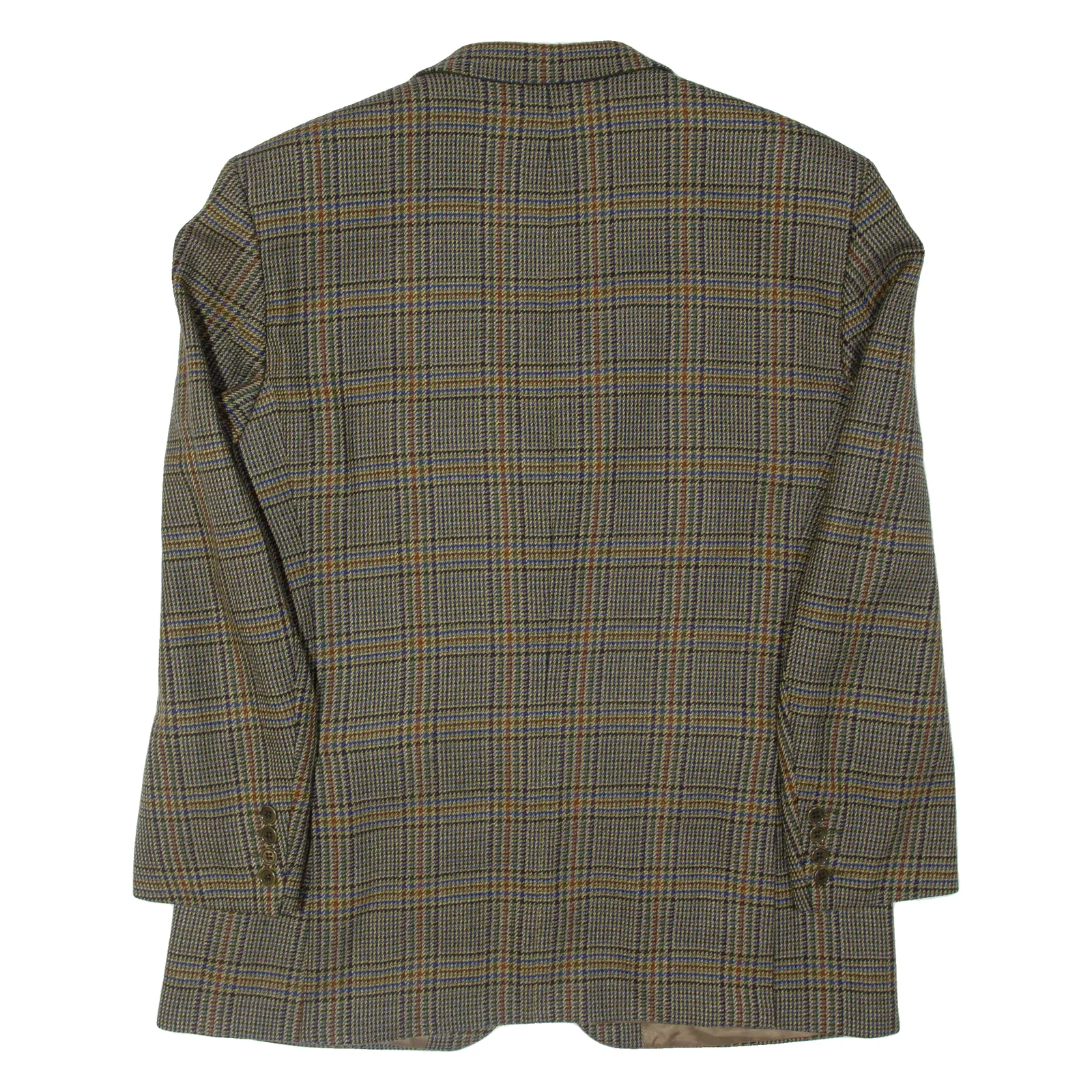 VALENTINO Mens Blazer Jacket Green Wool Plaid L