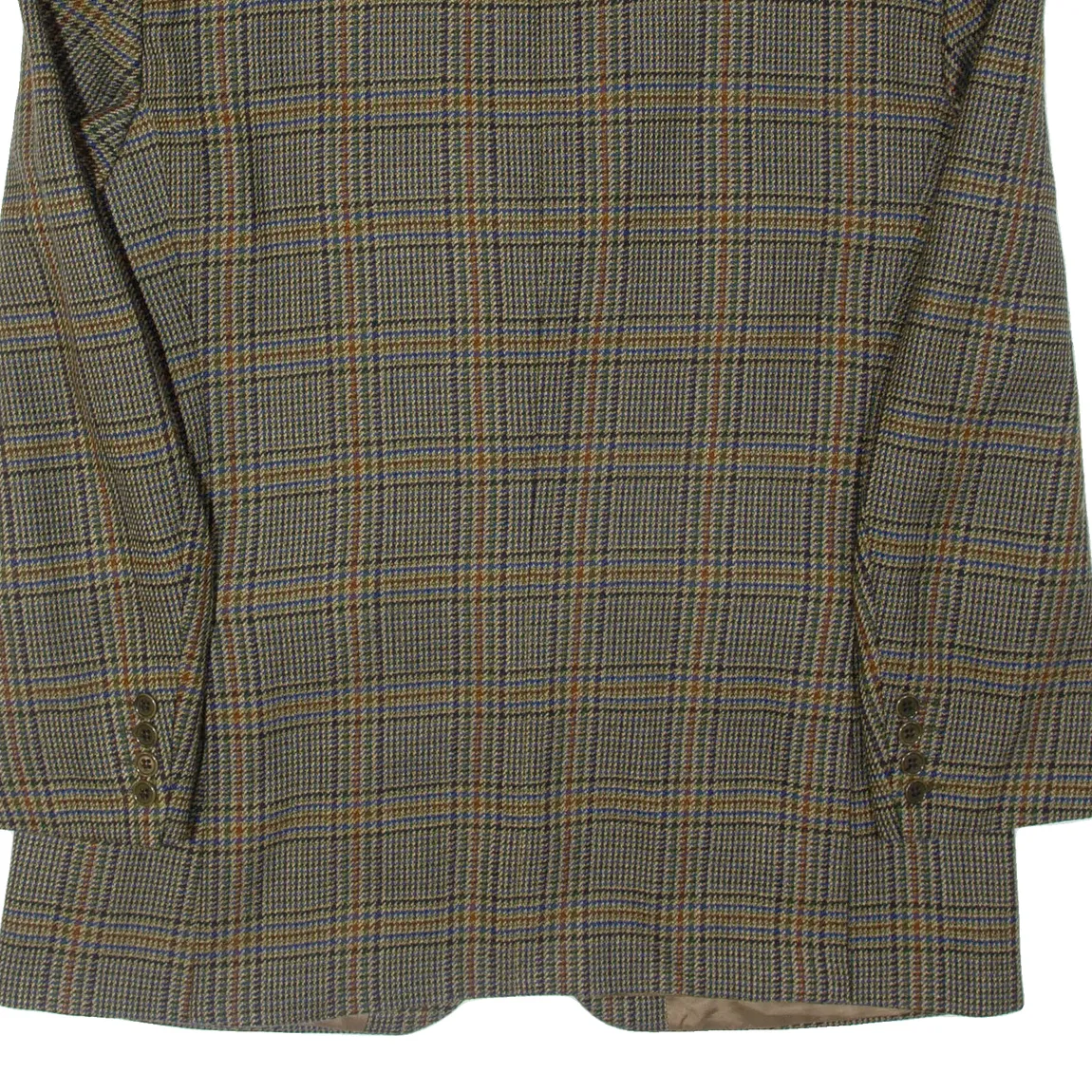 VALENTINO Mens Blazer Jacket Green Wool Plaid L