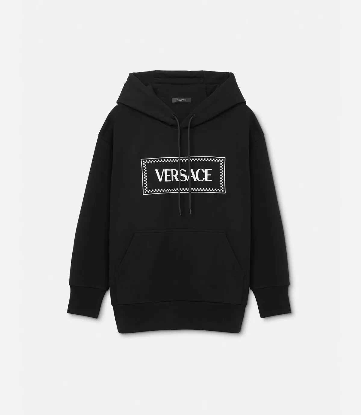 VERSACE  |Long Sleeves Cotton Logo Hoodies & Sweatshirts