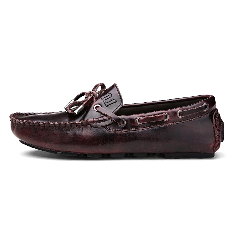 Vintage Lace-up Slip-on Loafers 