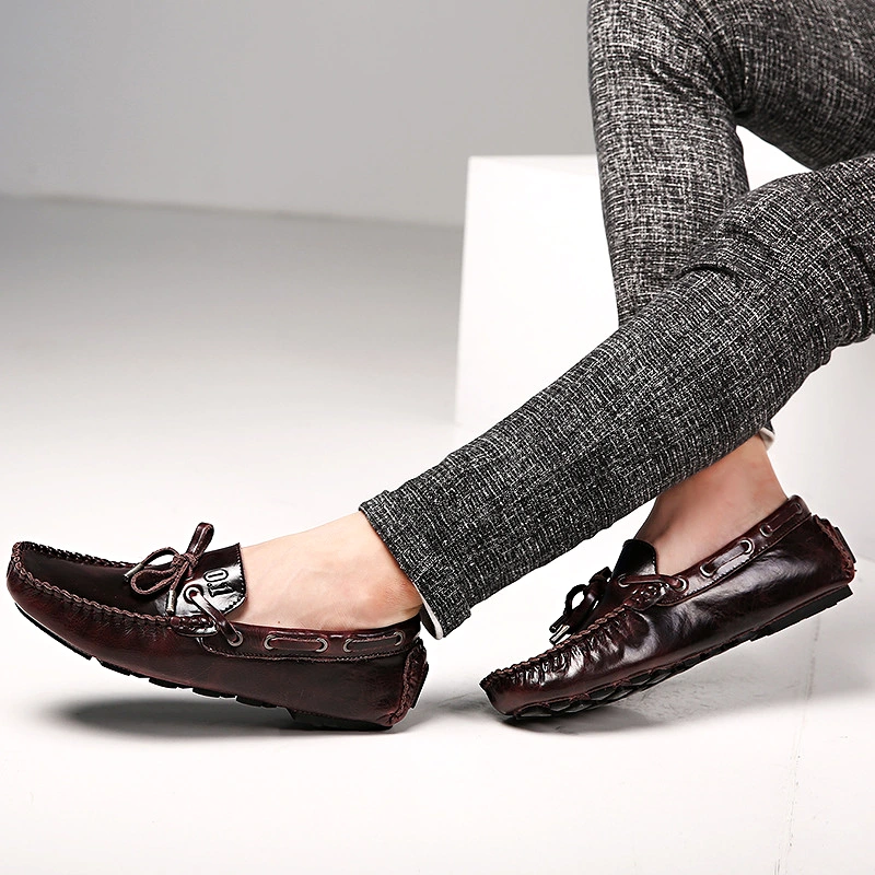 Vintage Lace-up Slip-on Loafers 