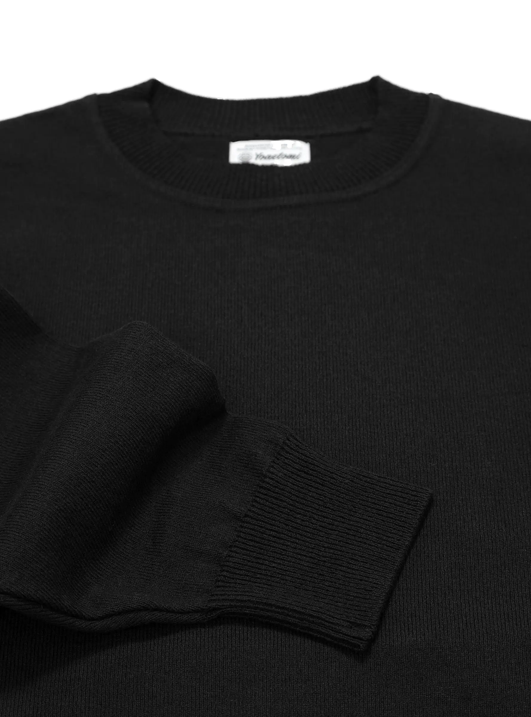 Wave Cotton Sweatshirt Black