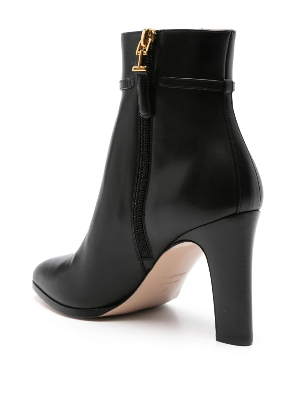 WHITNEY LEATHER HEEL BOOTS