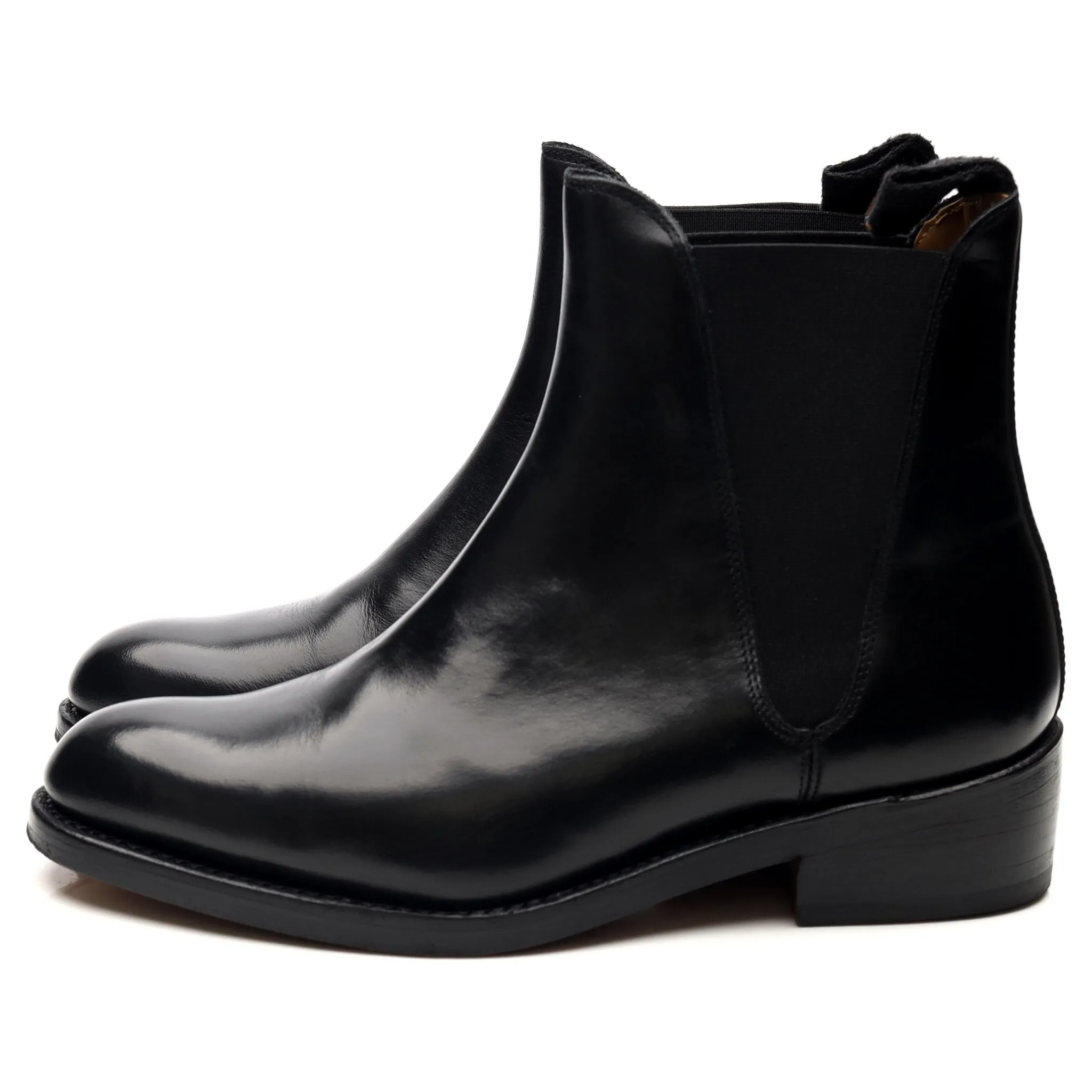 Women's 'Nora' Black Leather Chelsea Boots UK 6