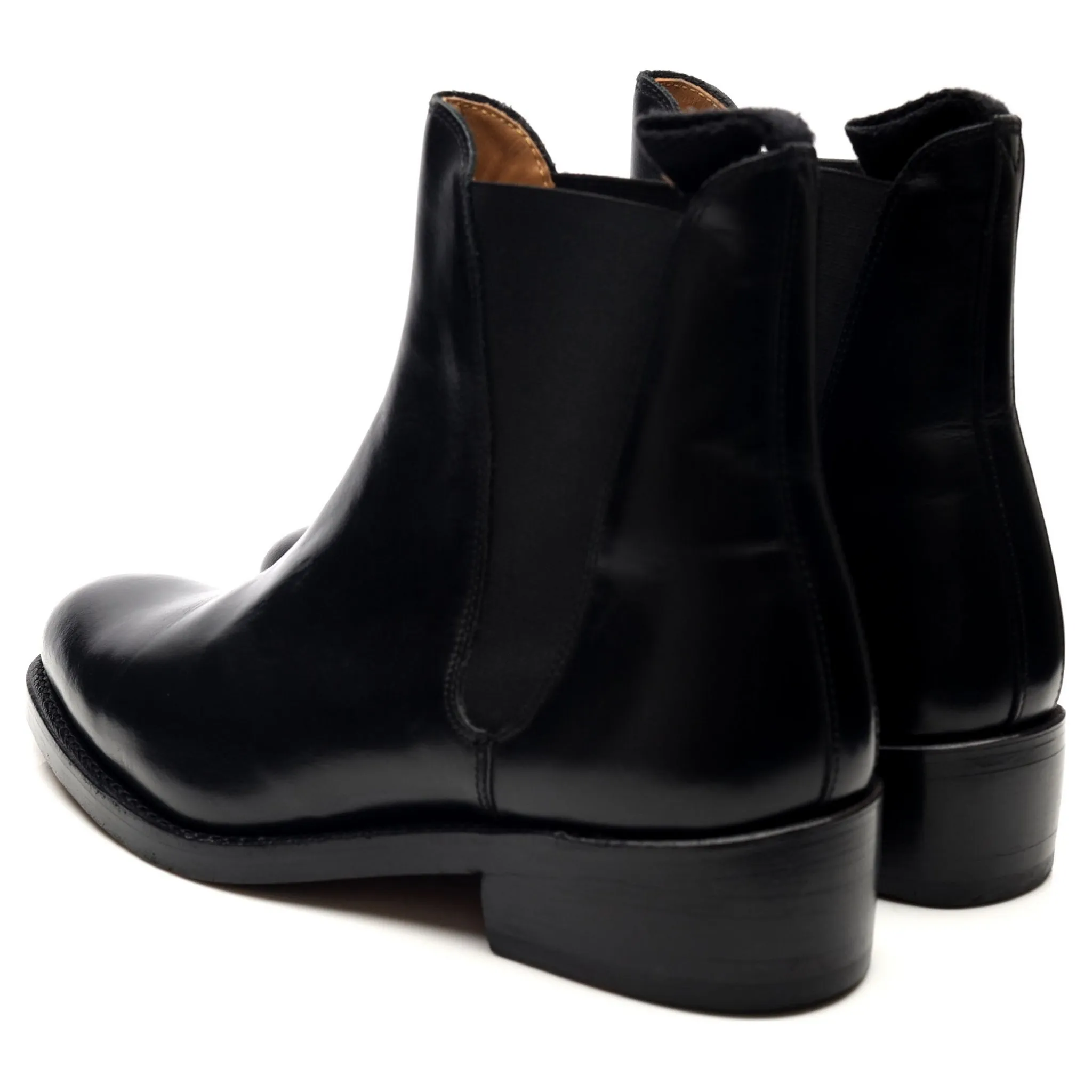 Women's 'Nora' Black Leather Chelsea Boots UK 6