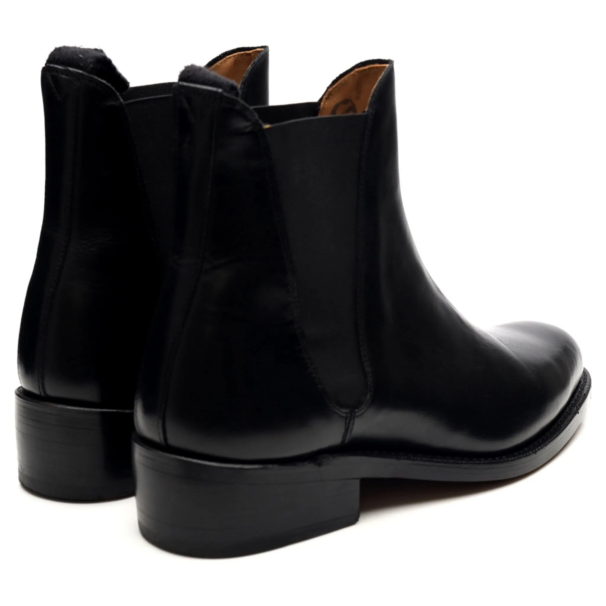 Women's 'Nora' Black Leather Chelsea Boots UK 6