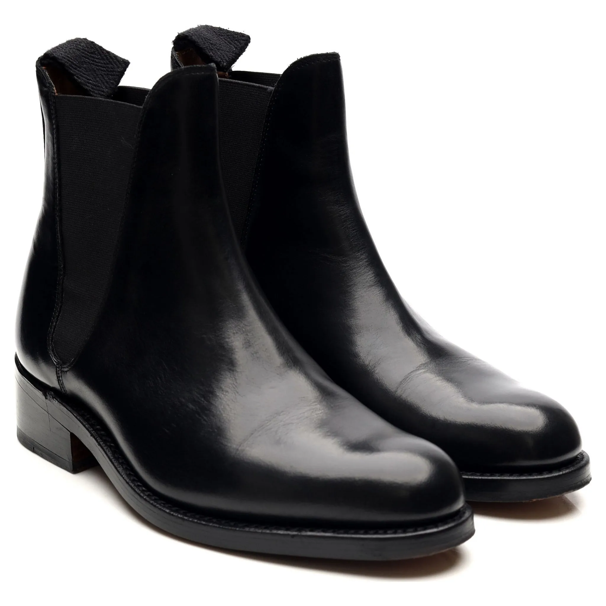 Women's 'Nora' Black Leather Chelsea Boots UK 6