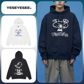 YESEYESEE  |Long Sleeves Cotton Logo Hoodies