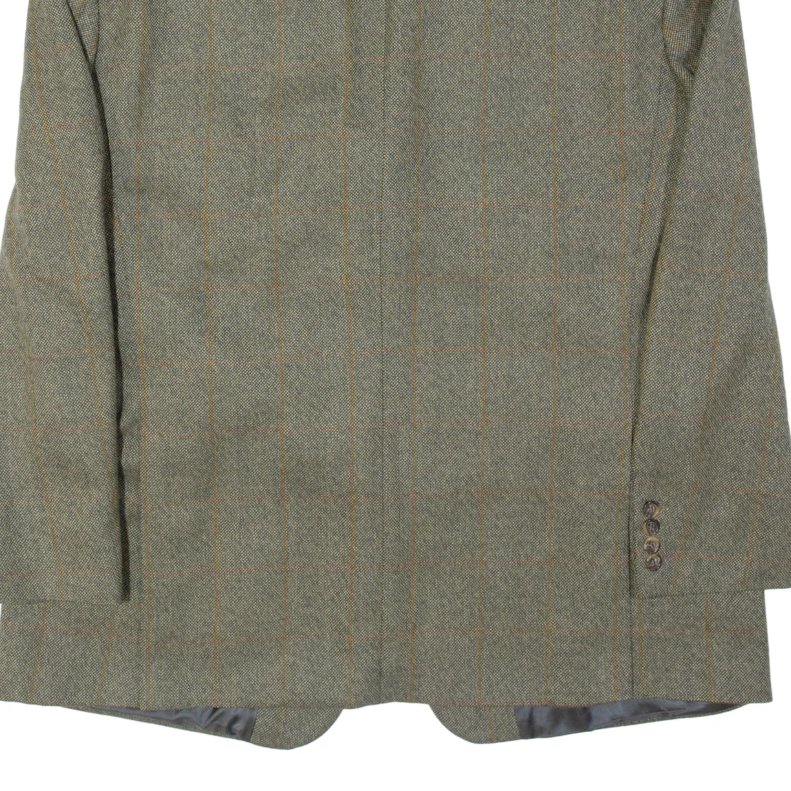 YVES SAINT LAURENT Mens Blazer Jacket Green Wool Plaid 2XL