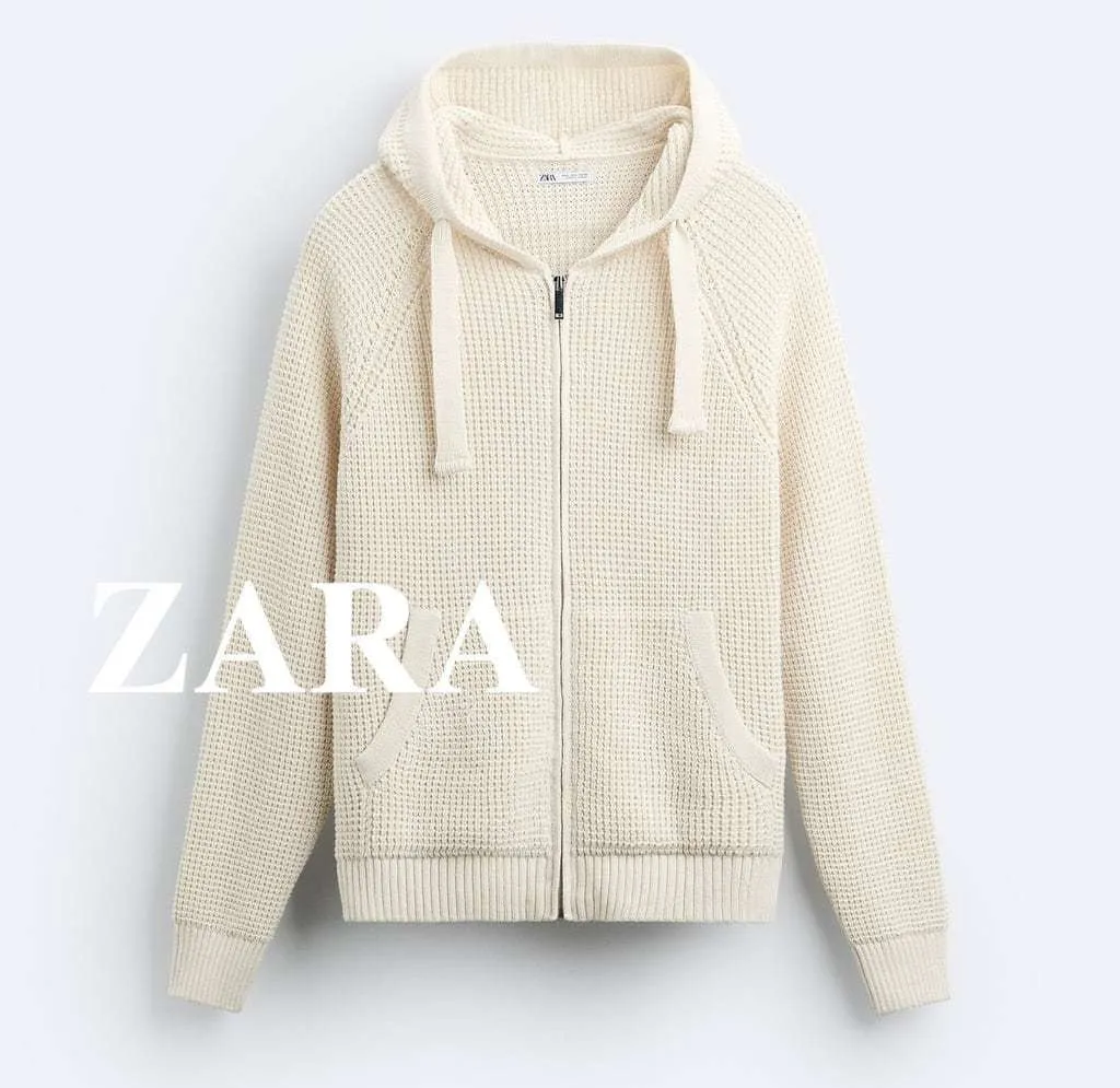 ZARA  |Long Sleeves Plain Hoodies