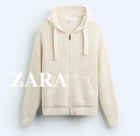 ZARA  |Long Sleeves Plain Hoodies