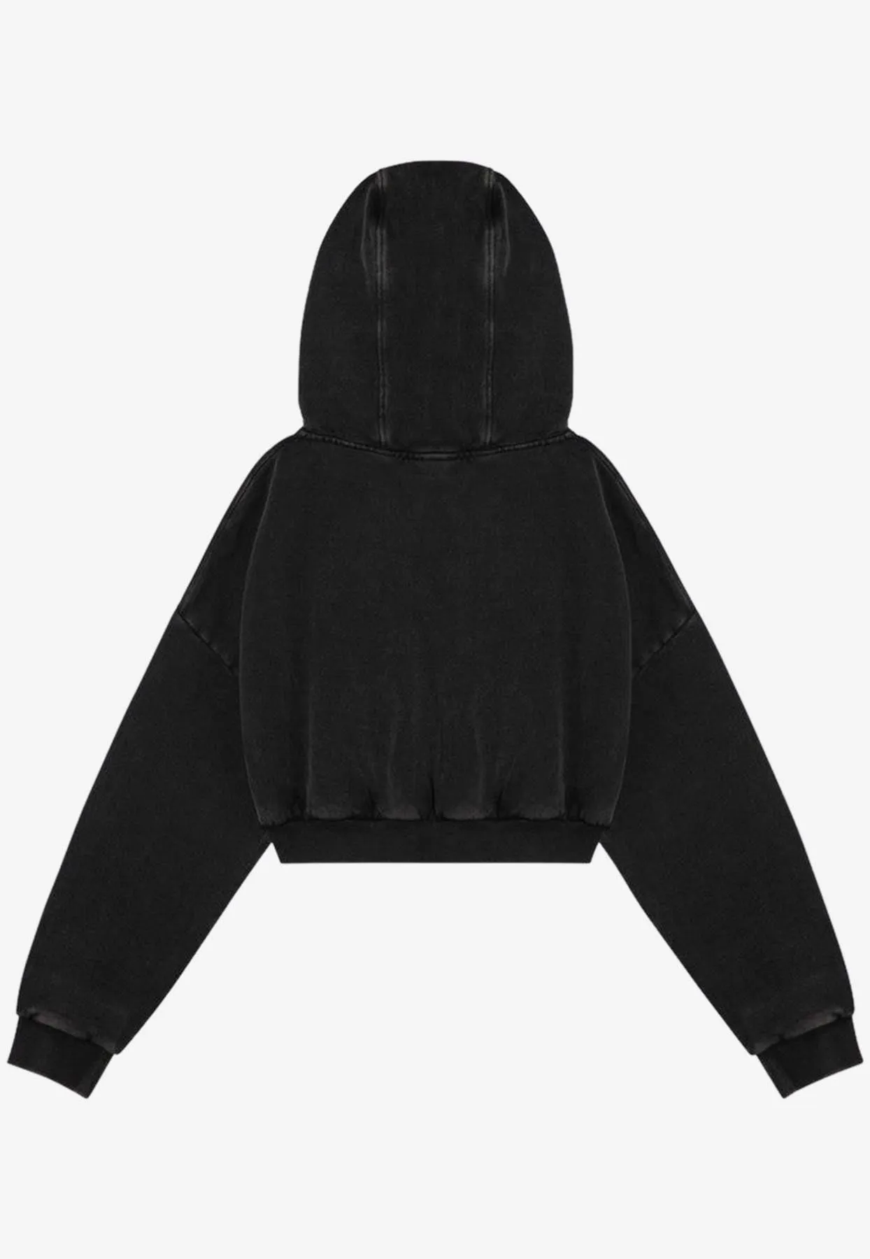 Zip-Up Cropped Hoodie